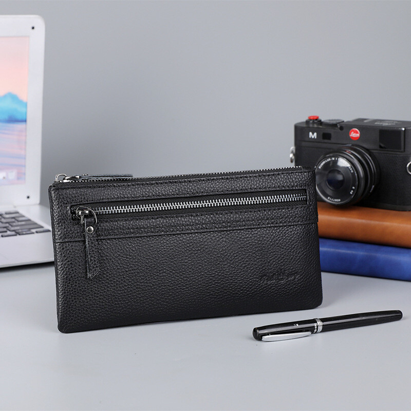 Muška poslovna clutch torba od prvoslojne teleće kože, moderna torba za mobitel za posao i posao 2023 novo prekogranično vanjskotrgovinsko poslovanje