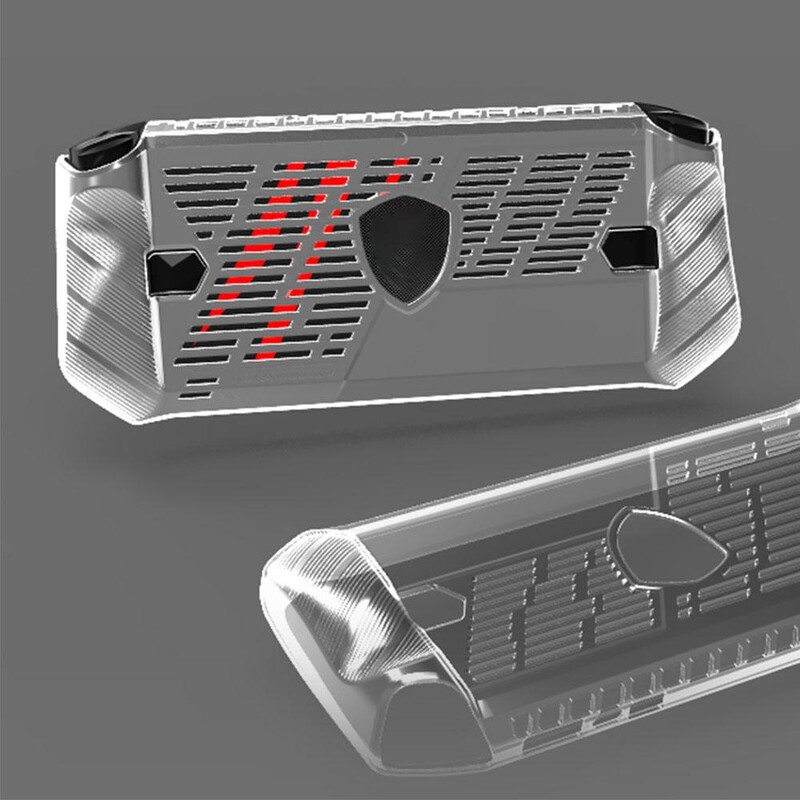 Za MSI Claw A1M torbica za ručnu konzolu, meka TPU zaštitna, otporna na udarce, zaštitna s školjkom, postoljem protiv klizanja