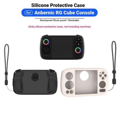 Силиконов калъф за Anbernic RG Cube Console Soft Skin Case Cover Protective Shell Sleeve Protector Anti-Scratch Protector Аксесоари за игри