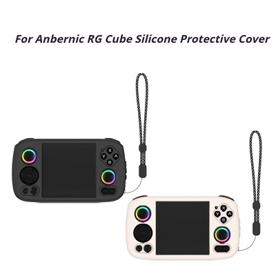 Силиконов калъф за Anbernic RG Cube Console Soft Skin Case Cover Protective Shell Sleeve Protector Anti-Scratch Protector Аксесоари за игри