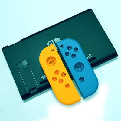 „Joy-Con“ pakaitinis korpuso korpusas plastikinis dėklas, skirtas „Nintendo Switch“ konsolės priekiniam galinio dangčio korpuso priekiniam sluoksniui „pasidaryk pats“