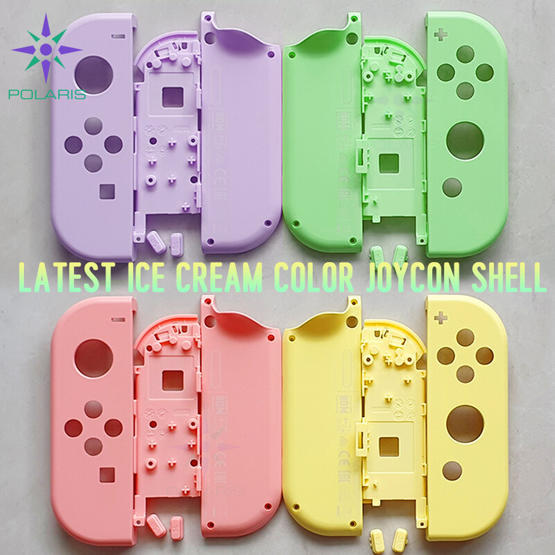 19 DIY värvi Switch Oledi asenduskesta kate koos SLSR-nupuga Nitedo Switch NS joyconi kontrolleri korpuse korpuse jaoks