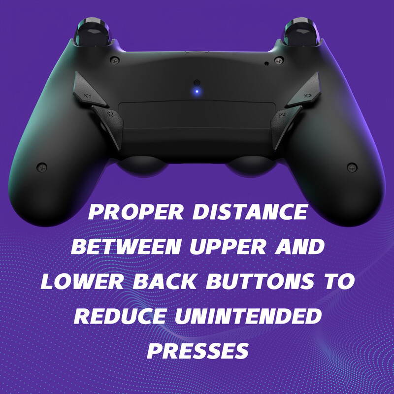 eXtremeRate Dawn Type-C Version Remap Kit za PS4 Slim Pro kontroler JDM-040/050/055 W/Mapping Profiles, stražnja školjka i gumbi