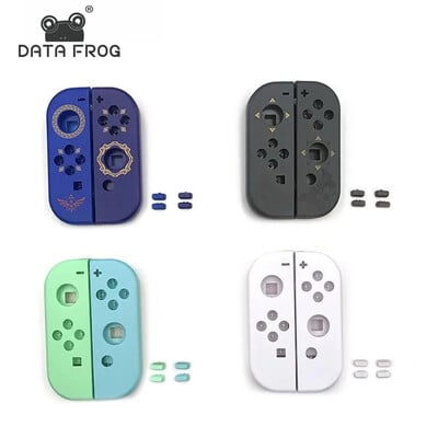 DATA FROG pakaitinio korpuso Joy-Con korpuso dėklo rinkinys, skirtas Joy-Con korpuso korpusui, skirtas NS Joycon pakaitinis LR mygtukų rinkinys