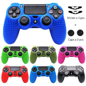 Противоплъзгащ се мек силиконов калъф за PS4 Controller Skin Геймпад Джойстик Cover Cases Аксесоари за PS4 Controller Covers