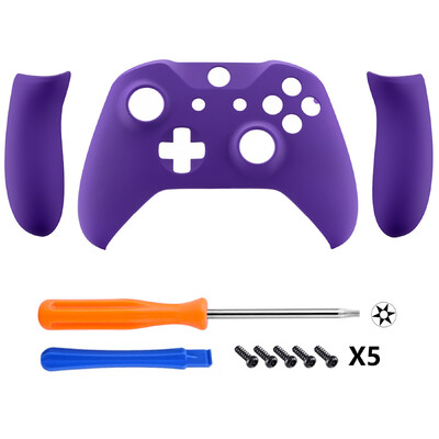 eXtremeRate Soft Touch viršutinis korpuso korpusas su šoniniais bėgeliais skydelio pakaitinė dalis, skirta Xbox One S / One X valdikliui – violetinė