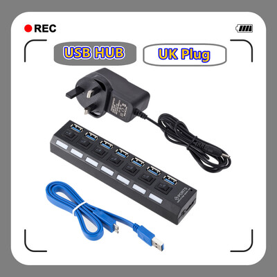 Usb хъб 3.0 хъб Usb сплитер Няколко порта Multi Usb хъб 3.0 Hab захранващ адаптер Разширител Превключвател за компютърни аксесоари USB за дома