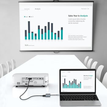 Gopala USB C Hub/Adapter 4 σε 1 με έξοδο 4K HDMI, USB 3.0, VGA 1080P, 100W PD για MacBook Pro/Air, Dell XPS