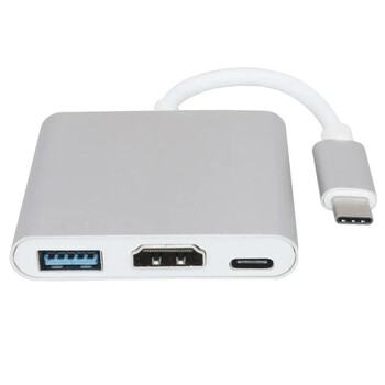 USB C Hub σε προσαρμογέα συμβατό με HDMI OTG Thunderbolt 3 Dock με usb3.0 pd για Macbook Pro/Air M1 ThinkPad