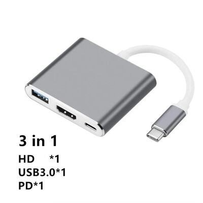 USB C Hub na HDMI-kompatibilni adapter OTG Thunderbolt 3 Dock s usb3.0 pd za Macbook Pro/Air M1 ThinkPad