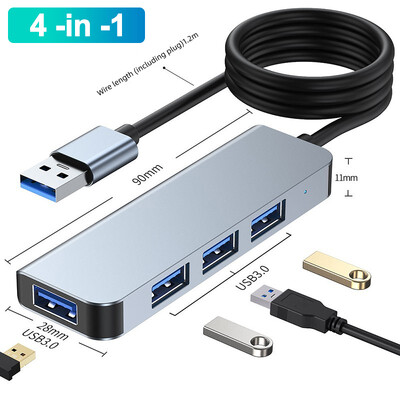 USB C dokstacija 4K30Hz C tipa centrmezgls USB C sadalītājs klēpjdatora adapteris Macbook Air M1iPad Pro RJ45 datora piederumi USB 3.0 centrmezgls