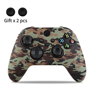 Mekana silikonska torbica za XBox Series XS Zaštitna koža Gamepad Gumena koža Ručke za palac Kapa Poklopac za joystick Školjka