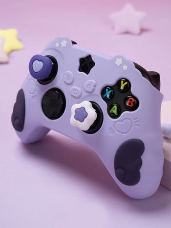 GeekShare Star Wings Protective Cover Skin συμβατό με Xbox Series X/S με 2 τεμ. Thumb Grips και 2Pcs Stickers