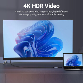 Gopala USB C σε διπλό προσαρμογέα HDMI 4K @30hz Συμπαγής φορητός για MacBook Pro MacBook Air iPad Pro Συμβατές Thunderbolt 3 θύρες