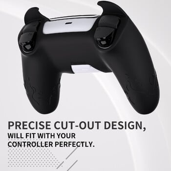 PlayVital Cute Demon Controller Θήκη σιλικόνης για ps5, κάλυμμα ελεγκτή Kawaii Gamepad Skin Protector για ps5 - 7 χρώματα