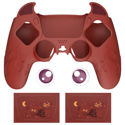 Силиконов калъф PlayVital Cute Demon Controller за ps5, Kawaii Controller Cover Gamepad Skin Protector за ps5 - 7 цвята