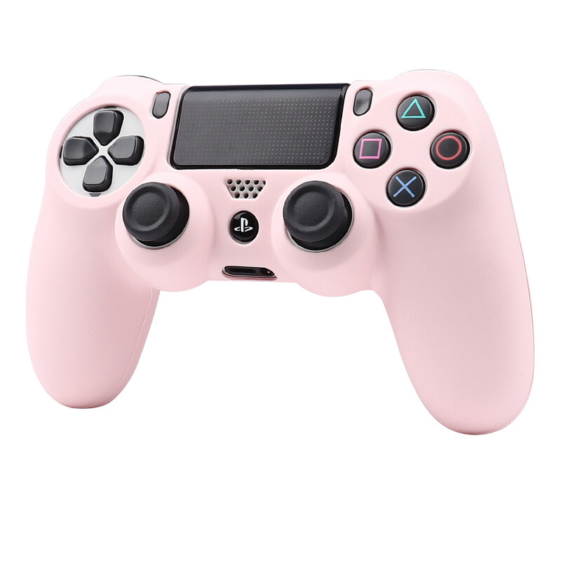 Husă de control din silicon moale pentru controler Playstation 4 Carcasă pentru gamepad PS4 cu capace de prindere pentru joystick