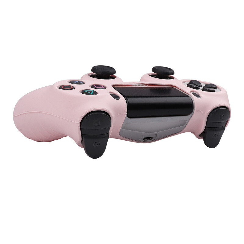 Husă de control din silicon moale pentru controler Playstation 4 Carcasă pentru gamepad PS4 cu capace de prindere pentru joystick
