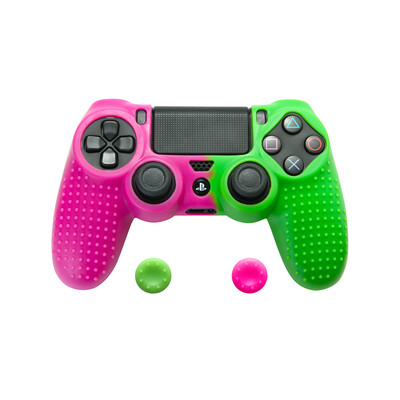 Žaidimų pulto apsauginis dangtelis mišrių spalvų silikoninis dėklas, konsolės korpusas, korpusas, valdiklio rankenos, dangteliai, skirti Sony Playstation 4 PS4