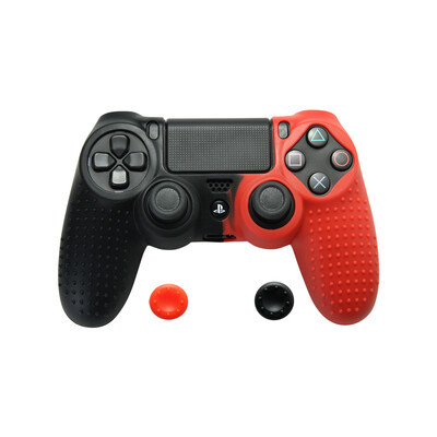 Žaidimų pulto apsauginis dangtelis mišrių spalvų silikoninis dėklas, konsolės korpusas, korpusas, valdiklio rankenos, dangteliai, skirti Sony Playstation 4 PS4