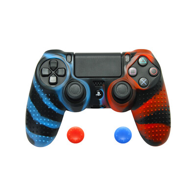 Žaidimų pulto apsauginis dangtelis mišrių spalvų silikoninis dėklas, konsolės korpusas, korpusas, valdiklio rankenos, dangteliai, skirti Sony Playstation 4 PS4
