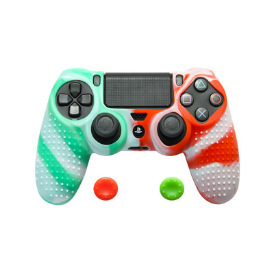 Žaidimų pulto apsauginis dangtelis mišrių spalvų silikoninis dėklas, konsolės korpusas, korpusas, valdiklio rankenos, dangteliai, skirti Sony Playstation 4 PS4