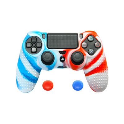 Žaidimų pulto apsauginis dangtelis mišrių spalvų silikoninis dėklas, konsolės korpusas, korpusas, valdiklio rankenos, dangteliai, skirti Sony Playstation 4 PS4