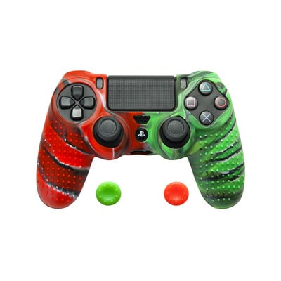 Žaidimų pulto apsauginis dangtelis mišrių spalvų silikoninis dėklas, konsolės korpusas, korpusas, valdiklio rankenos, dangteliai, skirti Sony Playstation 4 PS4