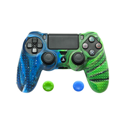 Žaidimų pulto apsauginis dangtelis mišrių spalvų silikoninis dėklas, konsolės korpusas, korpusas, valdiklio rankenos, dangteliai, skirti Sony Playstation 4 PS4