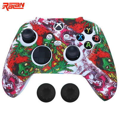 Nove silikonske meke zaštitne futrole za gamepad za Xbox Series S/X kontroler Ručka za igru Joystick Cover Shell s poklopcima za držanje štapa