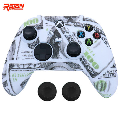 Nove silikonske meke zaštitne futrole za gamepad za Xbox Series S/X kontroler Ručka za igru Joystick Cover Shell s poklopcima za držanje štapa