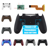 eXtremeRate Dawn 2.0 FlashShot Remap Kit sa stražnjom školjkom i 2 stražnja gumba i 2 zaključavanja okidača za PS4 kontroler JDM 040/050/055