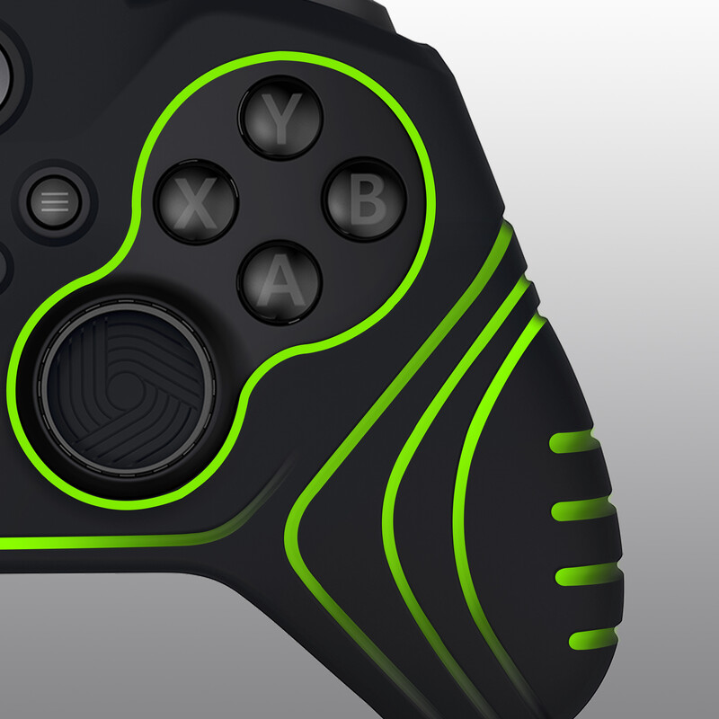 PlayVital Samurai Edition Silikonska mekana torbica za Xbox Elite Wireless Controller Series 2 W/Thumb Grip Caps - razne boje