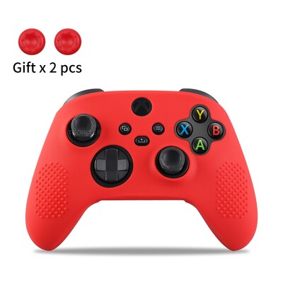 Mekana silikonska torbica za Xbox Series X/S kontroler Zaštitna koža Gamepad Gumena koža Ručke za palac Kapa Poklopac joysticka Školjka