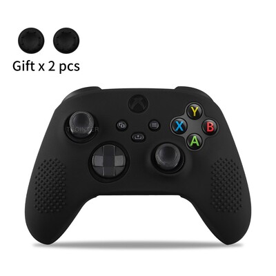 Mekana silikonska torbica za Xbox Series X/S kontroler Zaštitna koža Gamepad Gumena koža Ručke za palac Kapa Poklopac joysticka Školjka