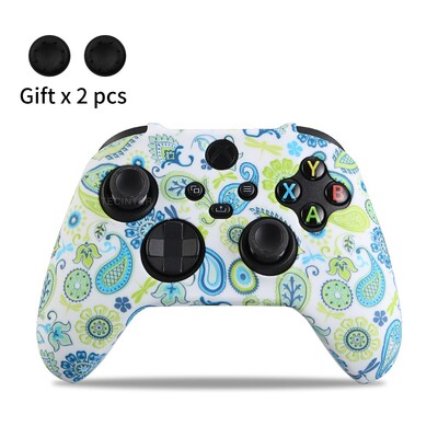 Mekana silikonska torbica za Xbox Series X/S kontroler Zaštitna koža Gamepad Gumena koža Ručke za palac Kapa Poklopac joysticka Školjka