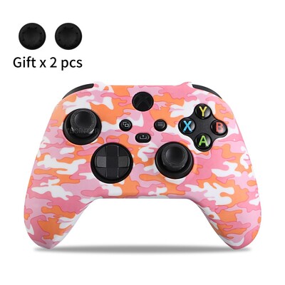 Mekana silikonska torbica za Xbox Series X/S kontroler Zaštitna koža Gamepad Gumena koža Ručke za palac Kapa Poklopac joysticka Školjka