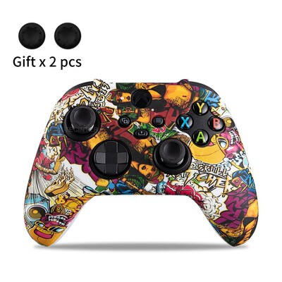 Mekana silikonska torbica za Xbox Series X/S kontroler Zaštitna koža Gamepad Gumena koža Ručke za palac Kapa Poklopac joysticka Školjka