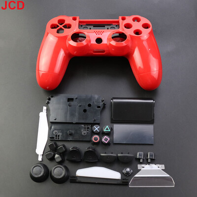 JCD 1 set plastične školjke kućišta s kompletom gumba za PS4 V1 JDM-010 / 011 / 001 Poklopac kućišta ručke kontrolera
