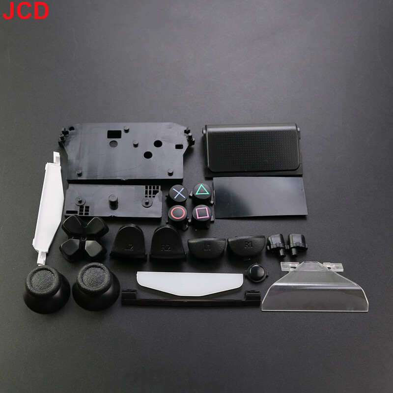 JCD 1 set plastične školjke kućišta s kompletom gumba za PS4 V1 JDM-010 / 011 / 001 Poklopac kućišta ručke kontrolera