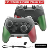 NOVO Transparent Clear Crystal Case Controller, zaštitni poklopac, školjka ručke s priključkom za punjenje za Nintend Switch Pro Controller
