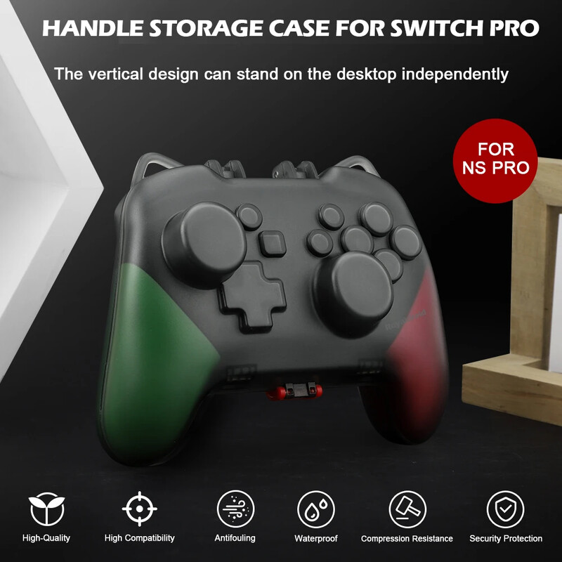 NOVO Transparent Clear Crystal Case Controller, zaštitni poklopac, školjka ručke s priključkom za punjenje za Nintend Switch Pro Controller