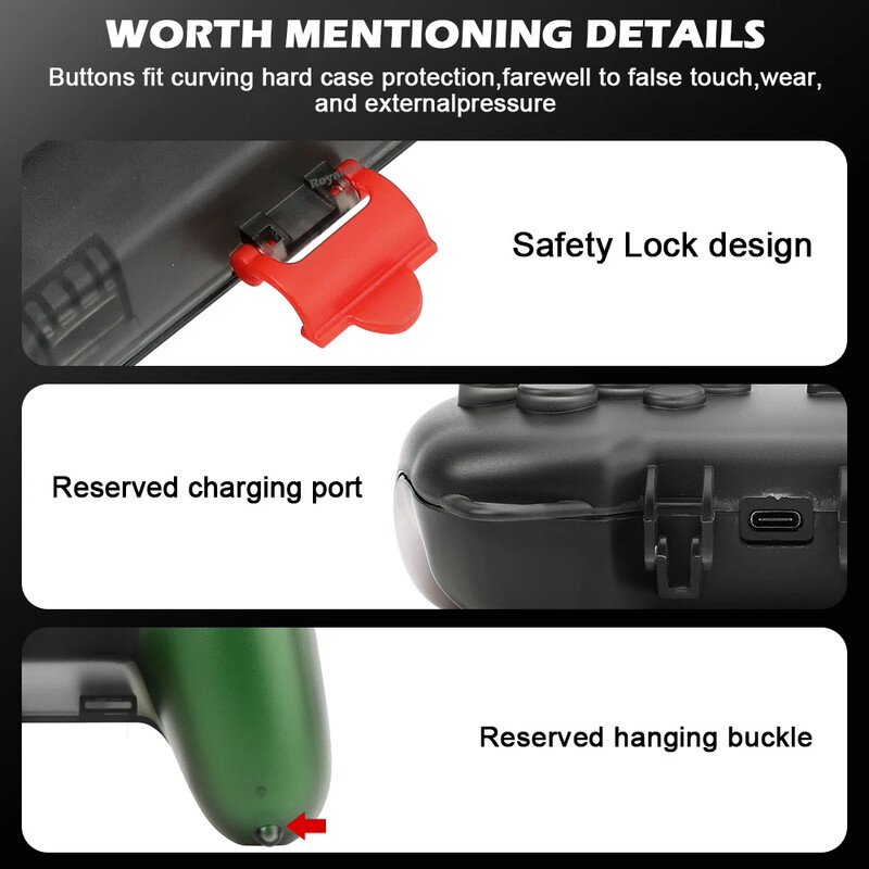 NOVO Transparent Clear Crystal Case Controller, zaštitni poklopac, školjka ručke s priključkom za punjenje za Nintend Switch Pro Controller