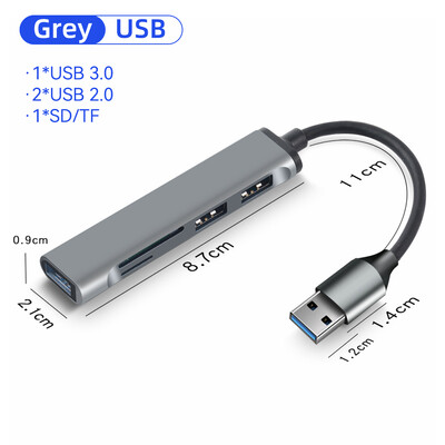 5 u 1 USB C HUB za Macbook Air Pro iPad Pro M2 M1 PC Tip C adapter za Lenovo Xiaomi Macbook pribor USB 3.0 HUB