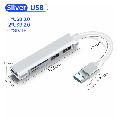 5 u 1 USB C HUB za Macbook Air Pro iPad Pro M2 M1 PC Tip C adapter za Lenovo Xiaomi Macbook pribor USB 3.0 HUB