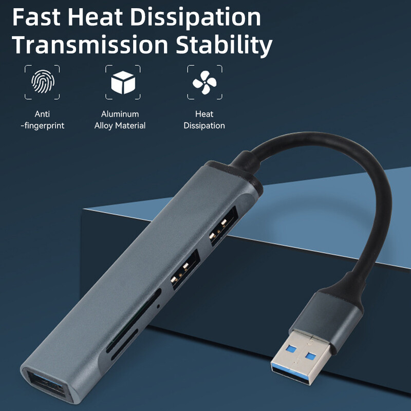 5 u 1 USB C HUB za Macbook Air Pro iPad Pro M2 M1 PC Tip C adapter za Lenovo Xiaomi Macbook pribor USB 3.0 HUB