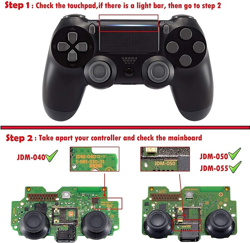 eXtremeRate Ghost, zamjenska prednja ploča, poklopac dodirne podloge, redizajnirana školjka, kompatibilna s PS4 Slim Pro kontrolerom JDM-040/050/055