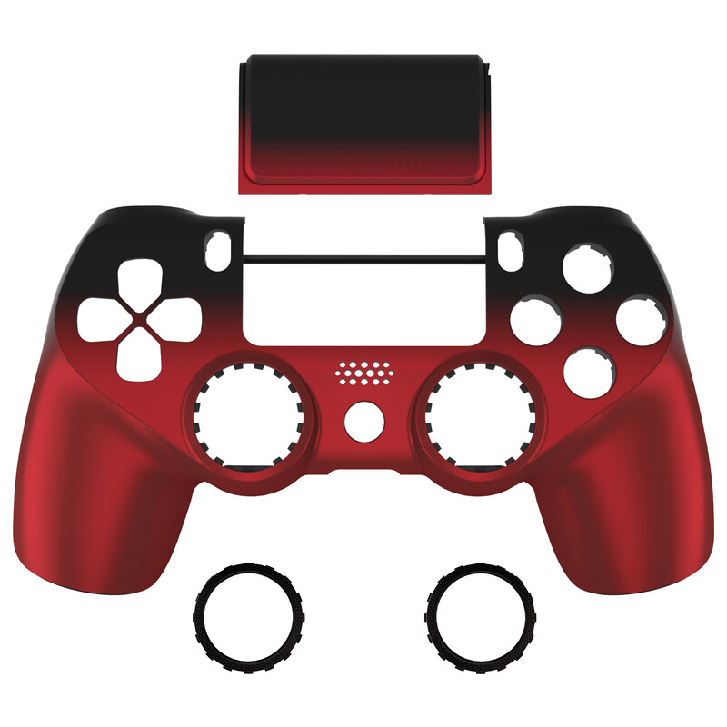 eXtremeRate Ghost, zamjenska prednja ploča, poklopac dodirne podloge, redizajnirana školjka, kompatibilna s PS4 Slim Pro kontrolerom JDM-040/050/055