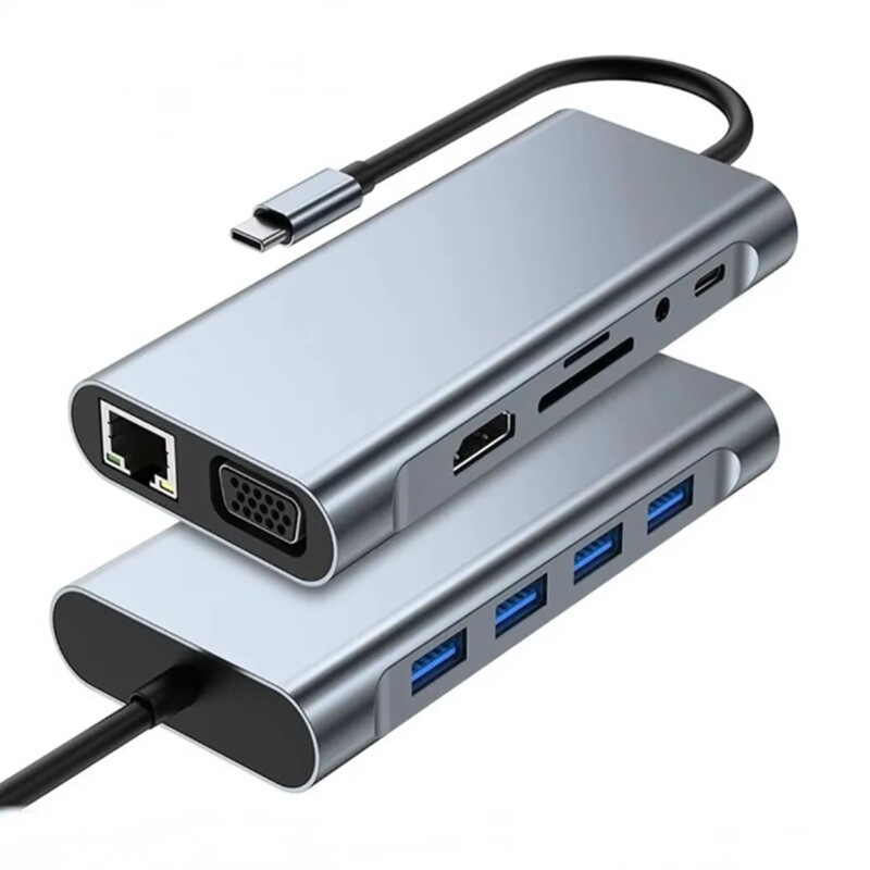 11u1 USB C priključna stanica 4K Tip C na HDMI HDMI HUB Adapter Splitter Tip 3 0 RJ45 Extension Koncentrator Dock Hubs Laptop