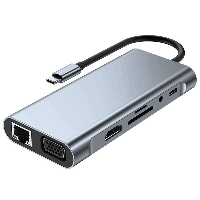 11u1 USB C priključna stanica 4K Tip C na HDMI HDMI HUB Adapter Splitter Tip 3 0 RJ45 Extension Koncentrator Dock Hubs Laptop